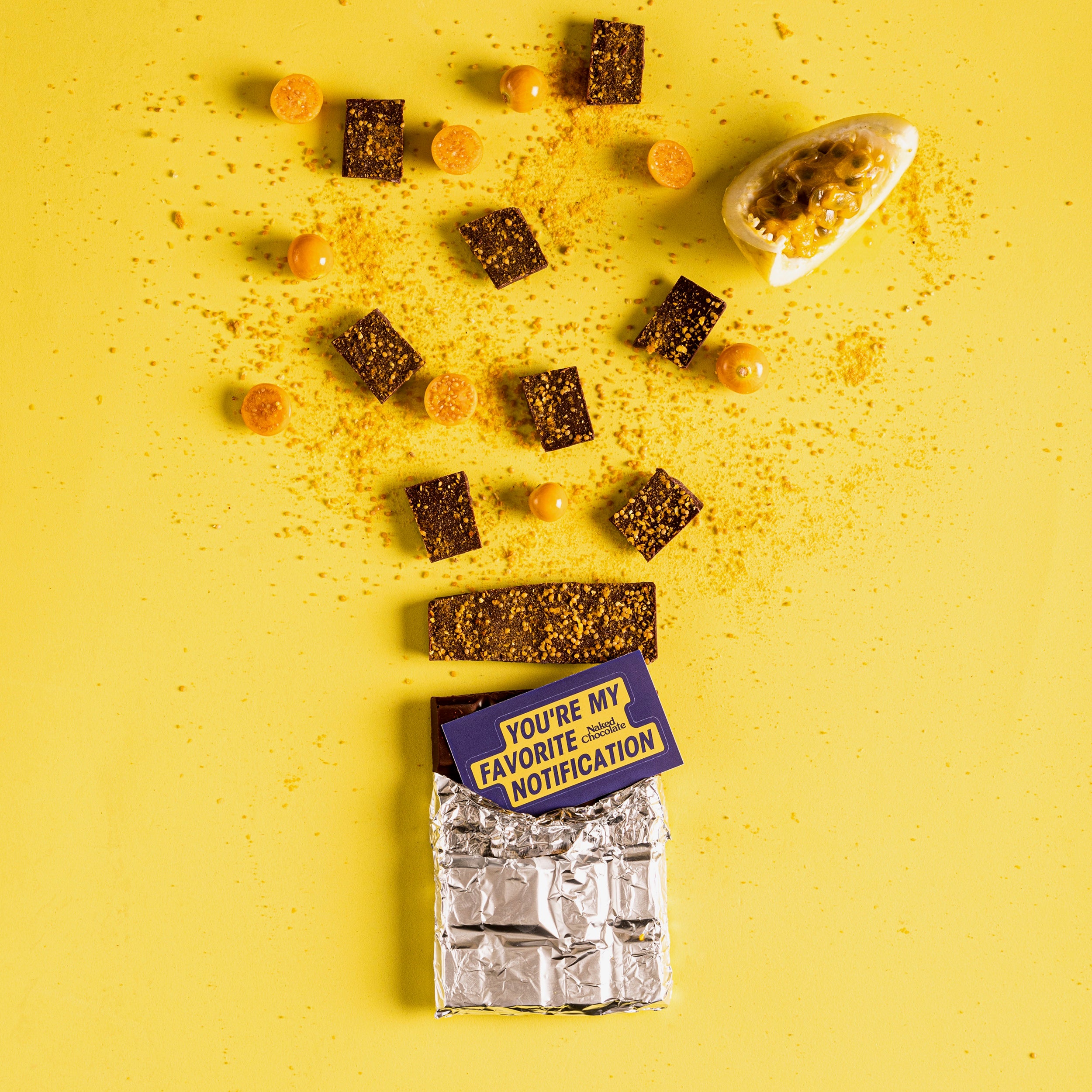 Bars chocolate with Goldenberry Passionfruit